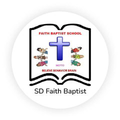 Logo sekolah SD Faith Baptist yang menggunakan LMS Guru Kreator